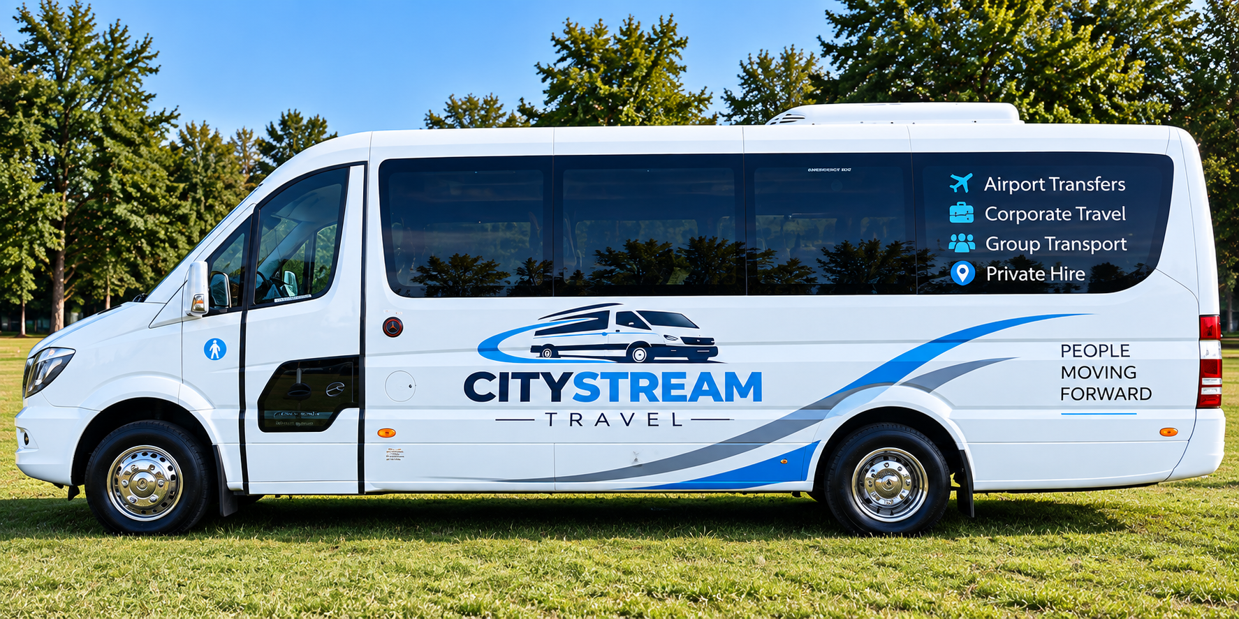 Side view of CityStream minibus